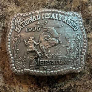 Vintage Hesston National Finals Rodeo Belt Buckle